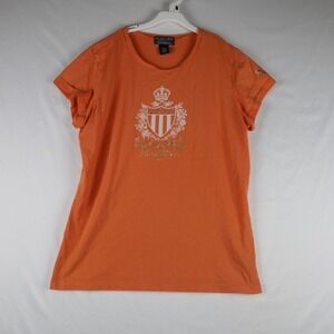 Ralph Lauren Polo Jeans Shirt Womens XL Crest Crown Graphic Tee